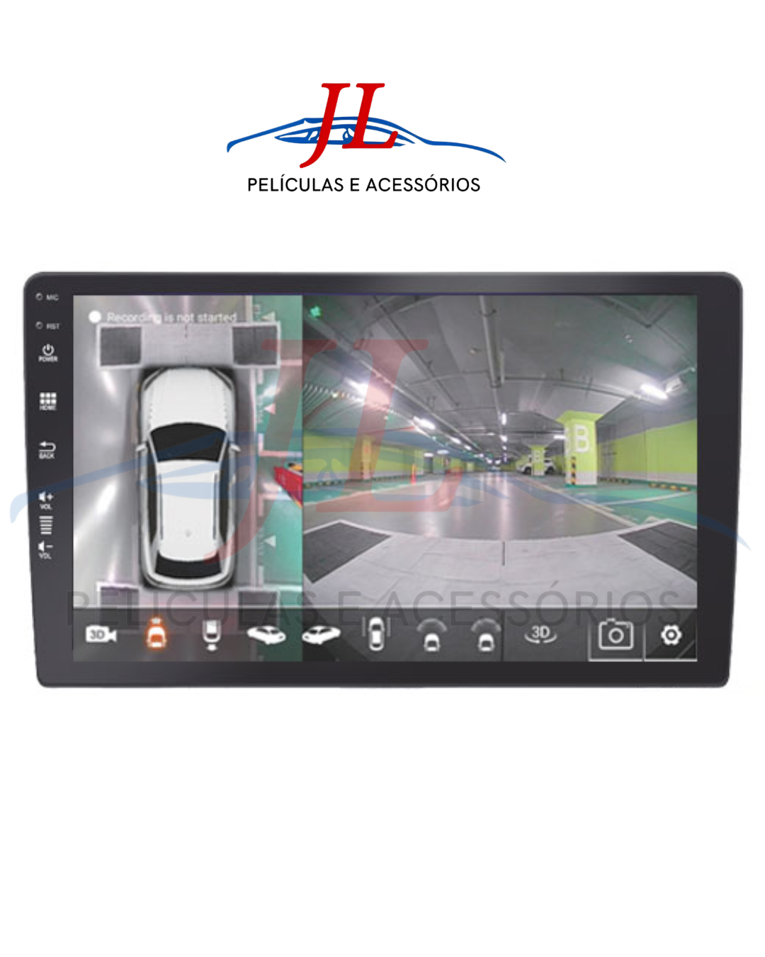 MULTIMIDIA MP5 9" | RS9200 CARPLAY | ANDROID AUTO S/ FIO + CÂMERA DE RÉ BORBOLETA