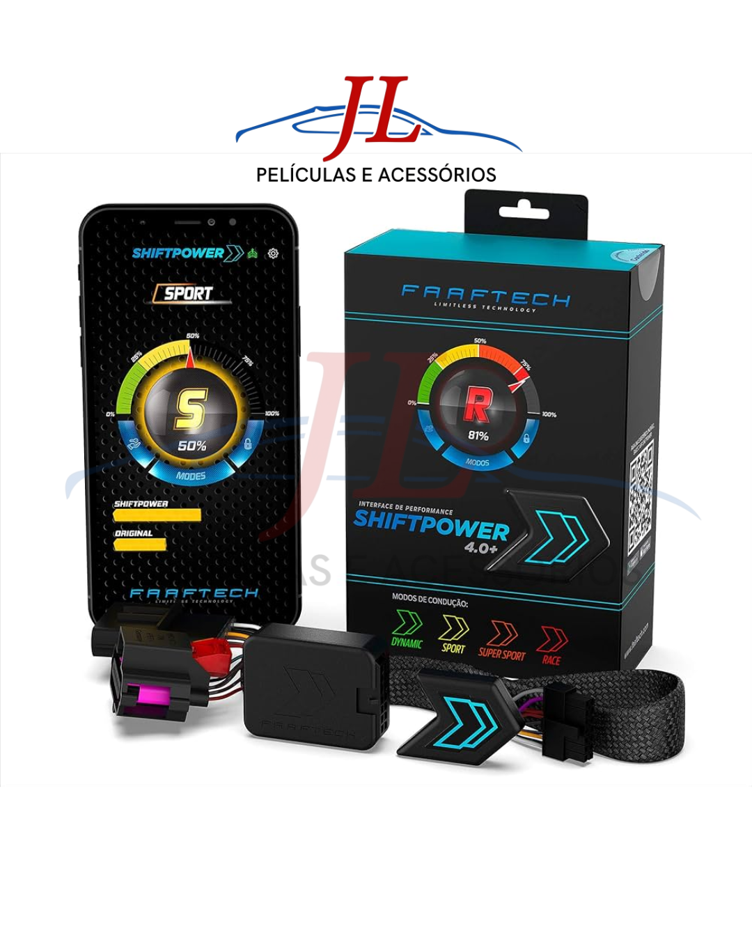 Módulo de Performance ShiftPower Faaftech – Resposta Imediata e Segurança