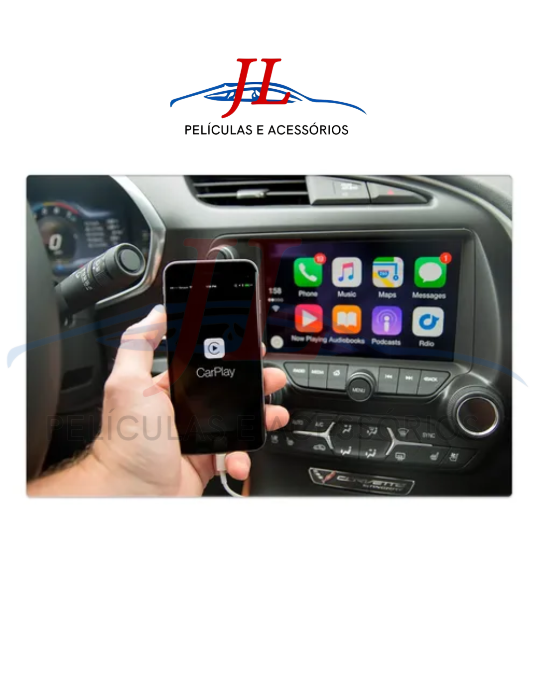 MULTIMIDIA MP5 9" | RS9200 CARPLAY | ANDROID AUTO S/ FIO + CÂMERA DE RÉ BORBOLETA