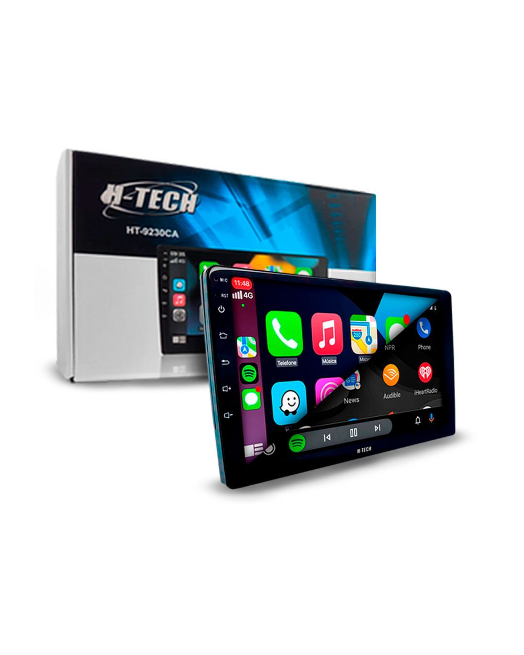 Central Multimídia H-Tech 9" | Câmera de ré | Integração Total e Segurança